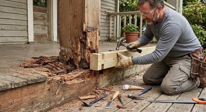 Deck Dry Rot Repair