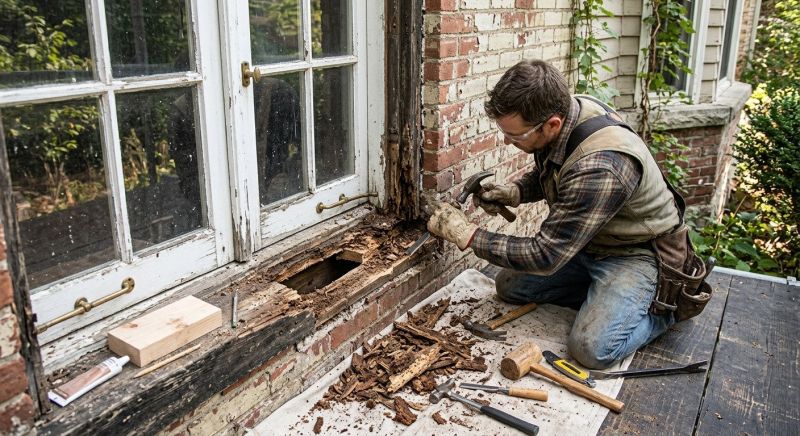 Exterior Window Rot Repair
