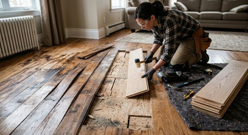 Water Damaged Floor Repair