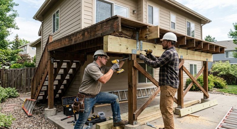 Deck Joist Rot Repair