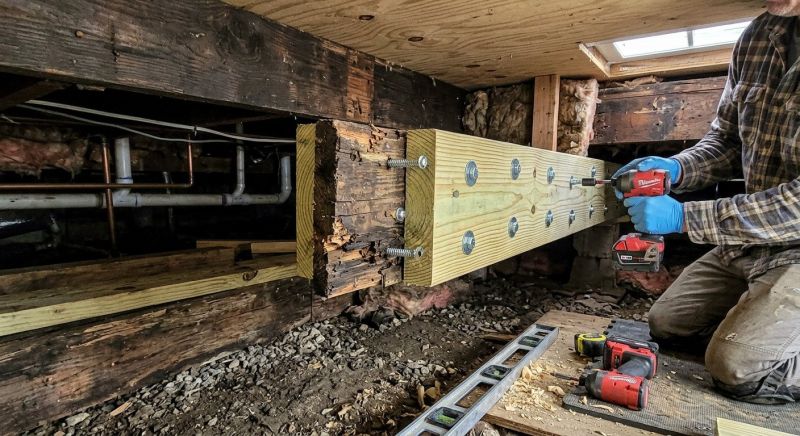 Deck Joist Rot Repair