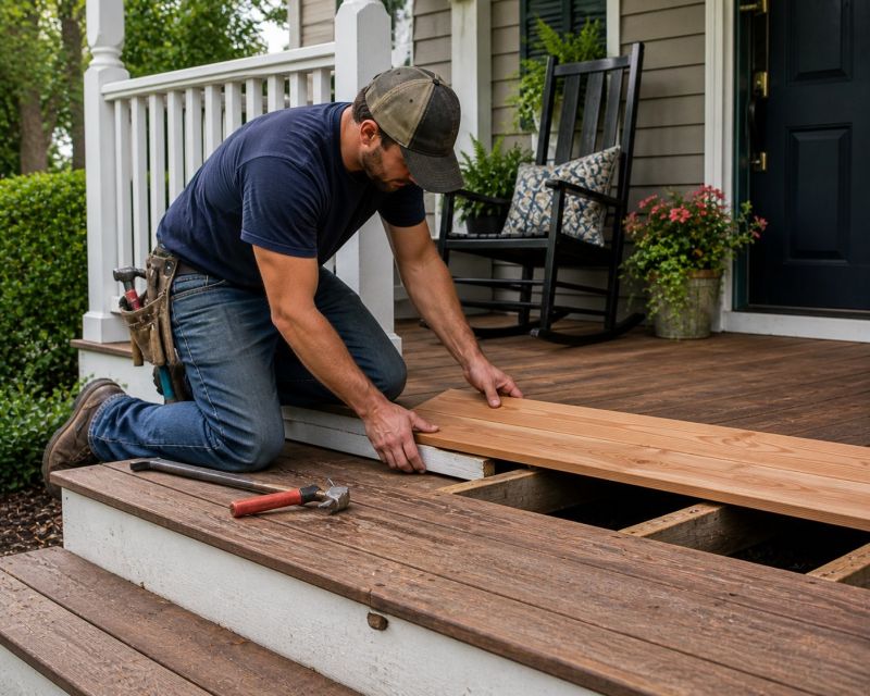 Deck Wood Rot Repair