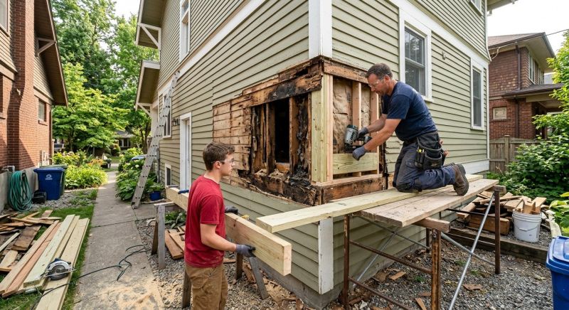 Dry Rot Framing Repair