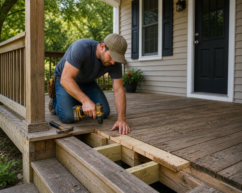 Dry Rot Porch Repair