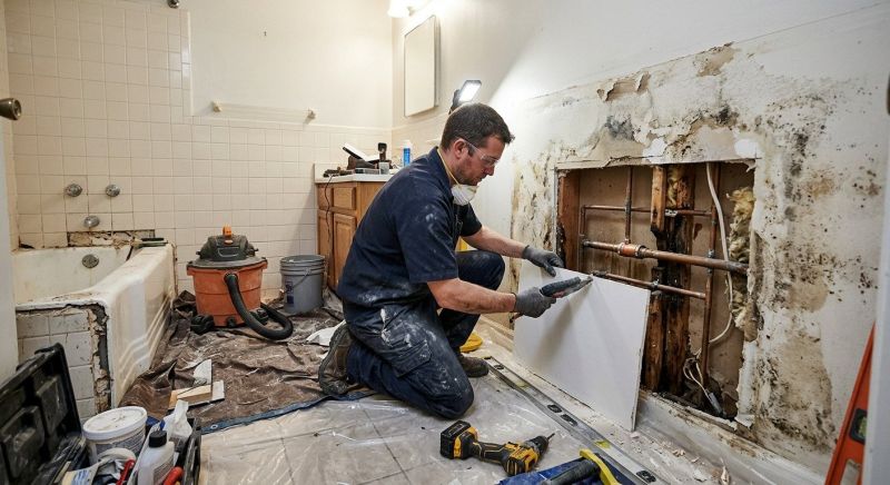 Laundry Room Dry Rot Repair