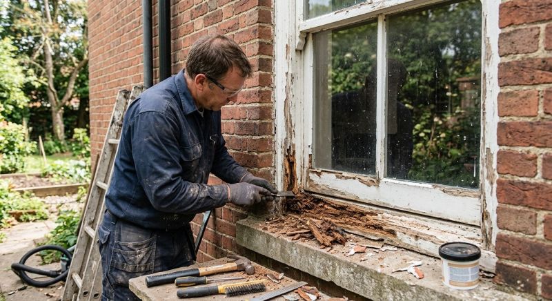 Rotted Window Frame Repair