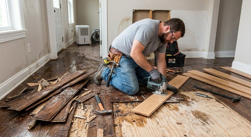Water Damaged Floor Repair