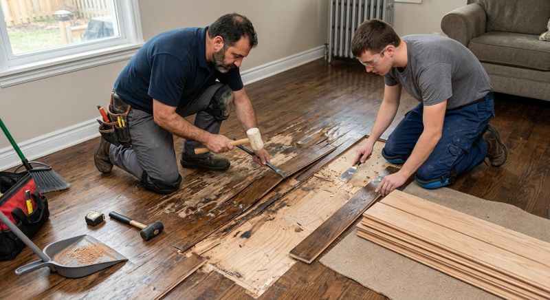 Water Damaged Floor Repair