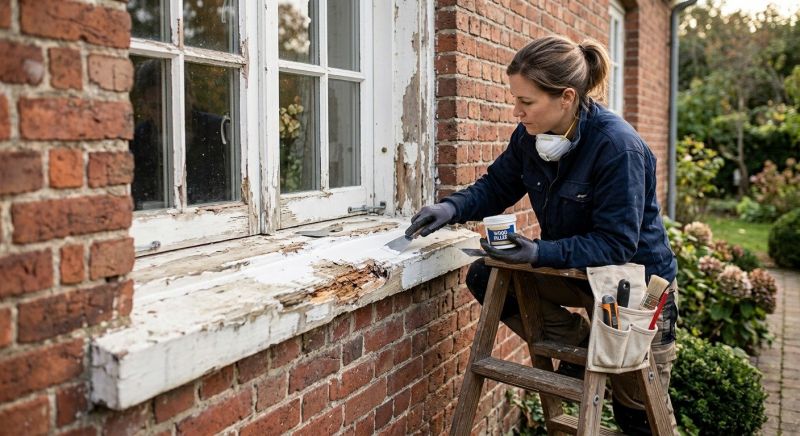 Window Sill Rot Repair