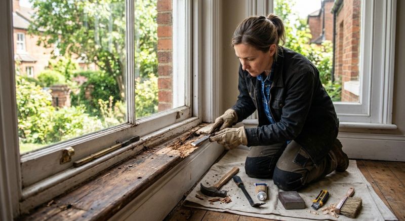 Window Sill Rot Repair