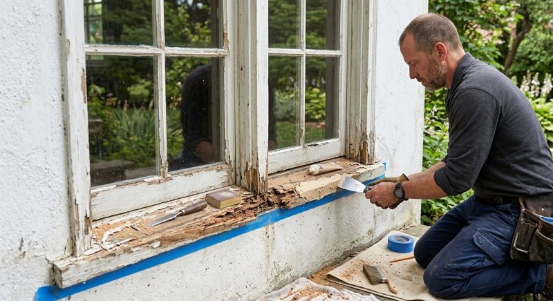 Window Sill Rot Repair